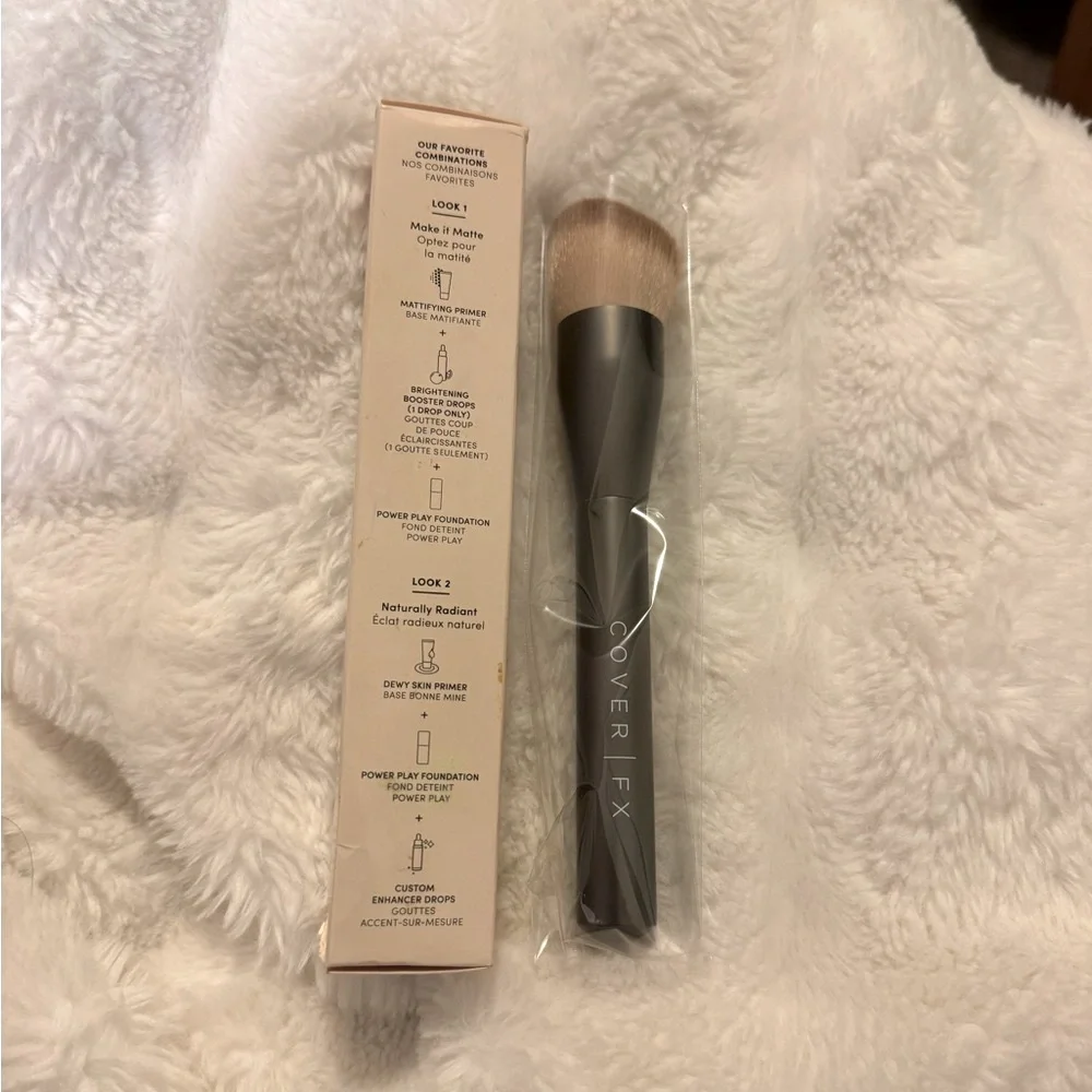 Cover Fx Custom Application Foundation Brush New Box Liquid Cream Makeup Brush